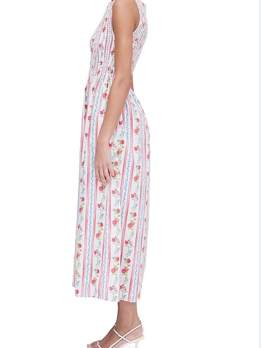 BNWT Hill House Cosima Nap Dress in Pomegranate Stripe Size XS - Picture 2 of 5